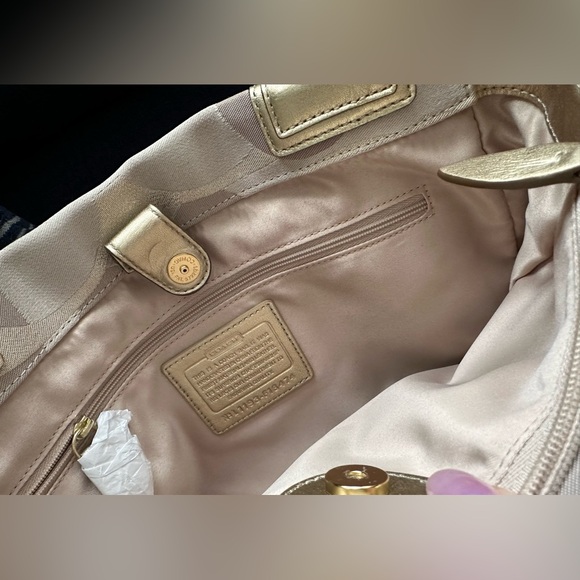 Brand New Gold Coach Purse with Tags! - Picture 10 of 12